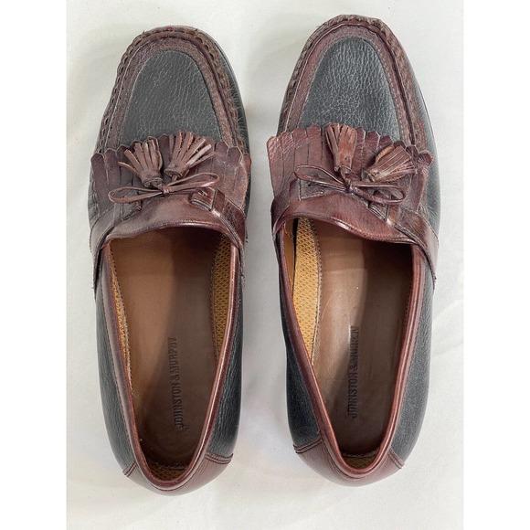 Johnston Murphy Aragon II Mens Kiltie Leather Tassel Red Loafer Sz 10.5 20-0592 - Picture 5 of 10
